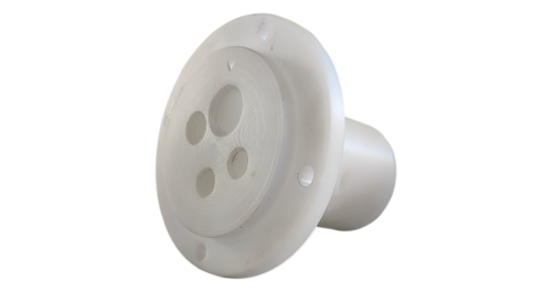 Distributing nipple for inlet head