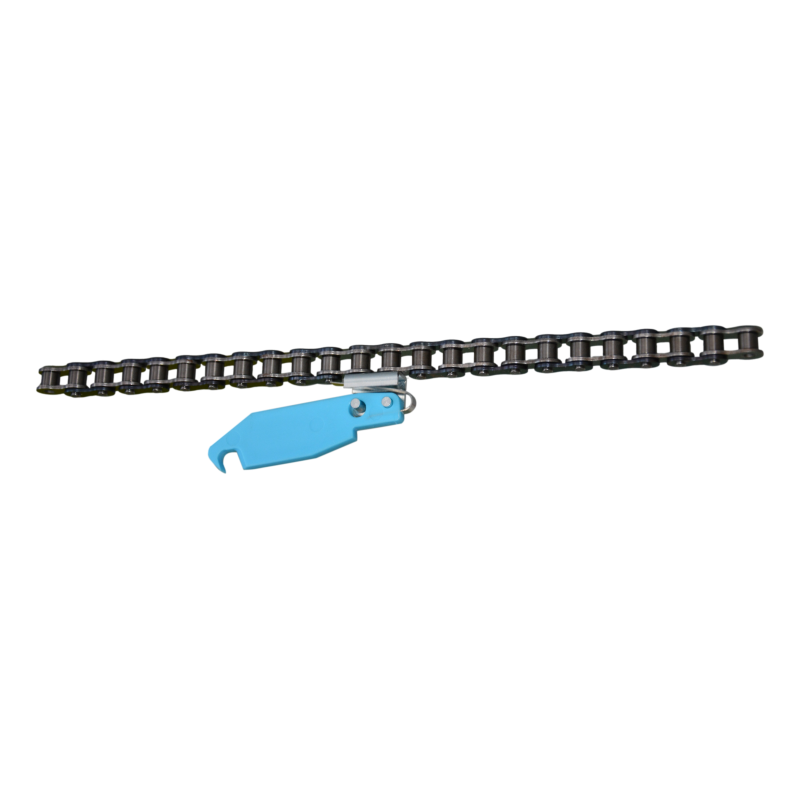 Complete chain with driving dog light blue and spring