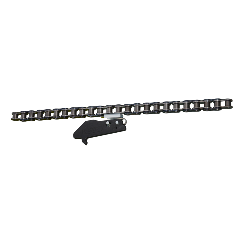 Complete chain with driving dog black and spring