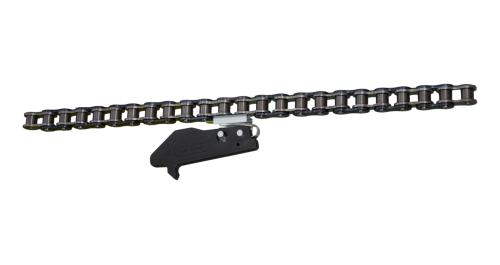 Complete chain with driving dog black and spring