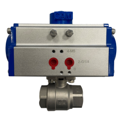 Pneumatic brass ball valve...