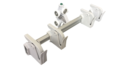 Complete and assembled clamp with standard carriage