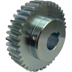 Toothed wheel stacker flap