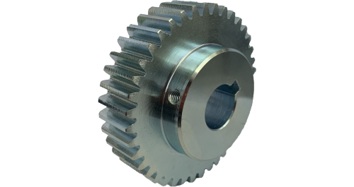 Toothed wheel stacker flap