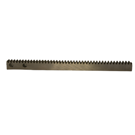 Toothed bar for flap