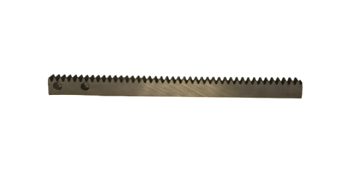 Toothed bar for flap