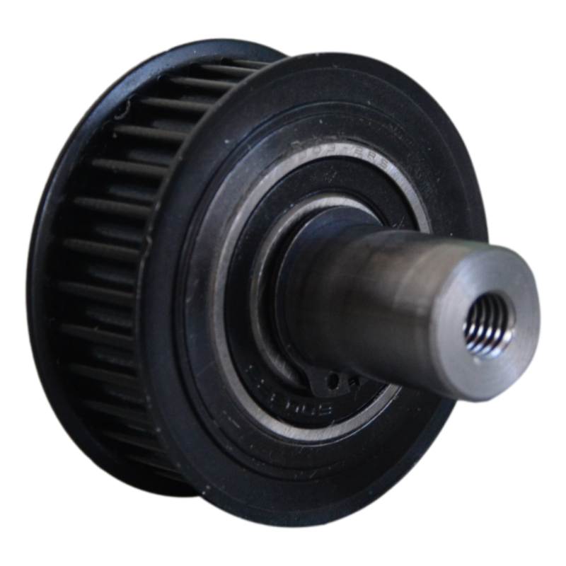 Idler pulley with long shaft