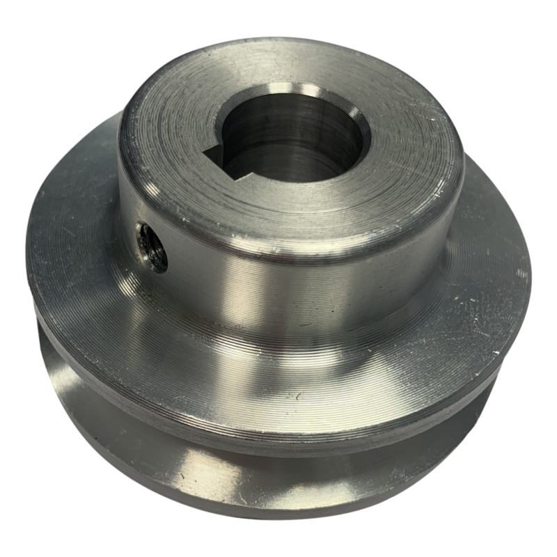 Motor driving pulley for spreading belts
