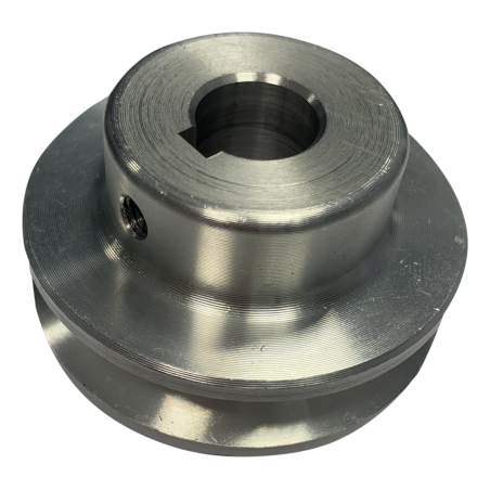 Motor driving pulley for spreading belts