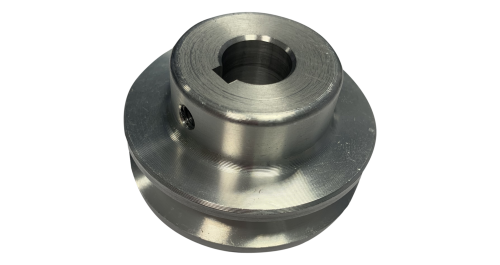 Motor driving pulley for spreading belts