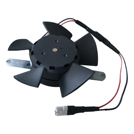 Cooling fan for motor clamp transport