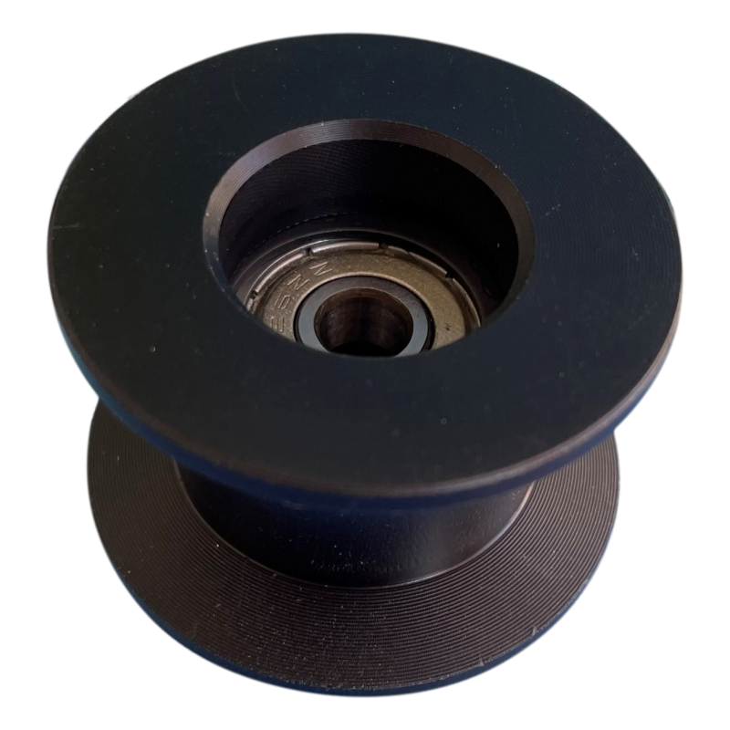 Wheel complete with seeger and bearing