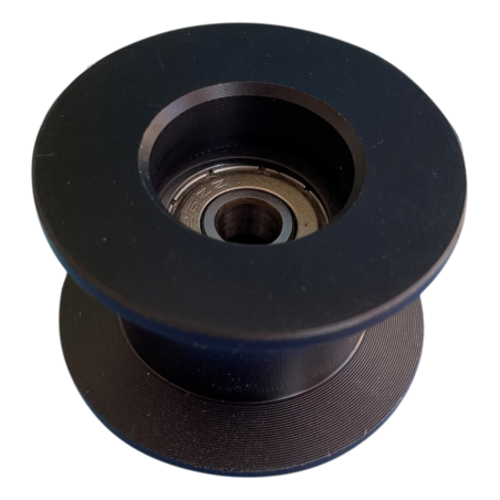 Wheel complete with seeger and bearing
